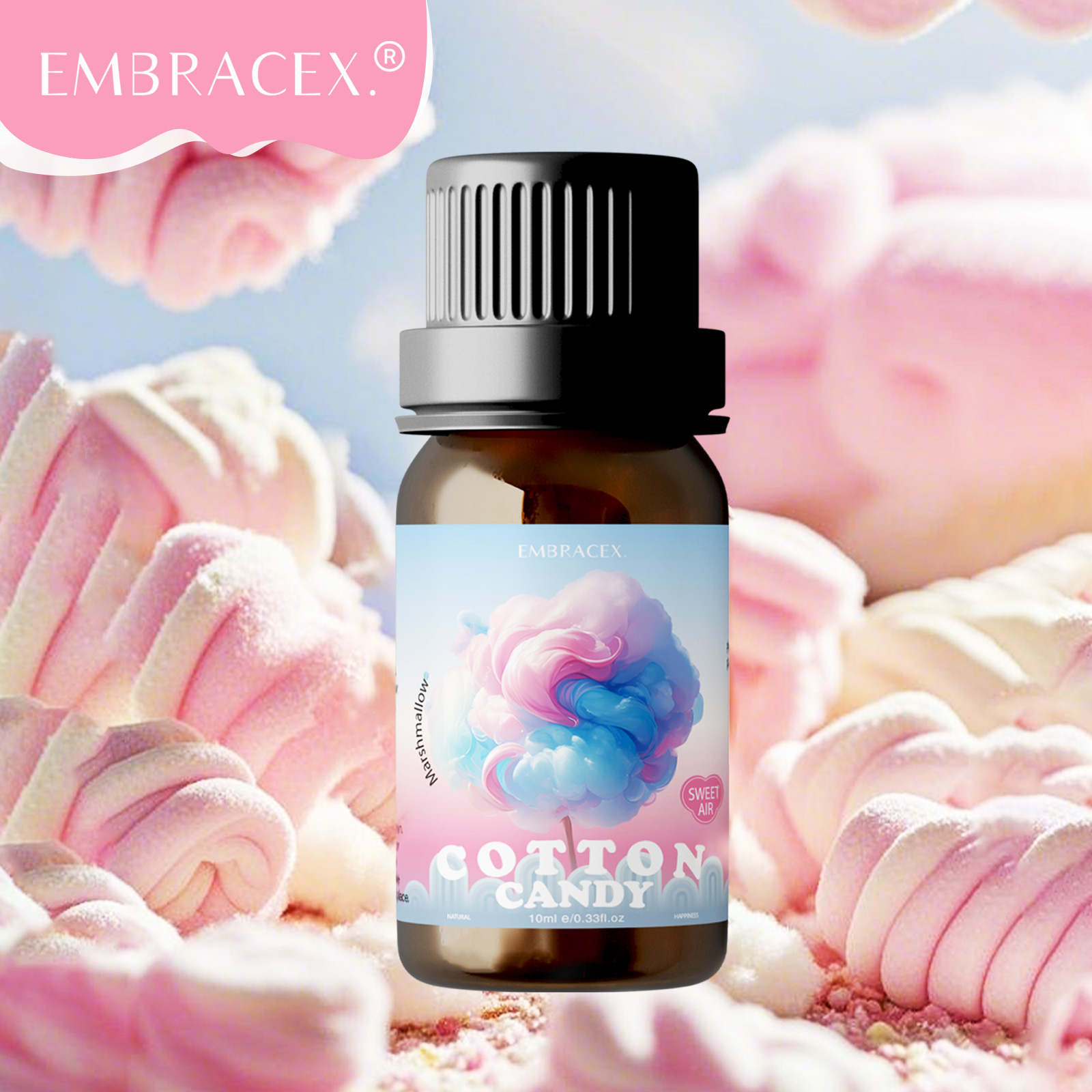 Perfume Fragrance Essence - 10ml Marshmallow/Cotton Candy Fragrance Oils Perfume