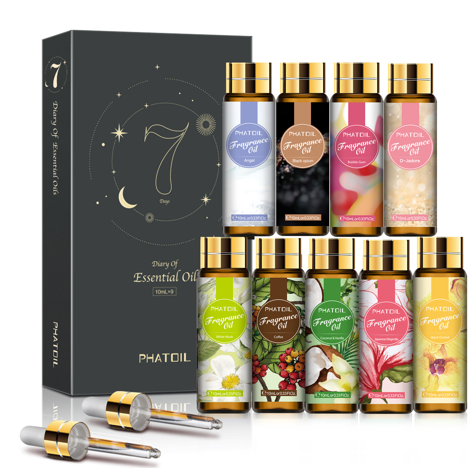 Phatoil 9pcs 10ml Fragrance Oi - Musk White Oil avis et prix