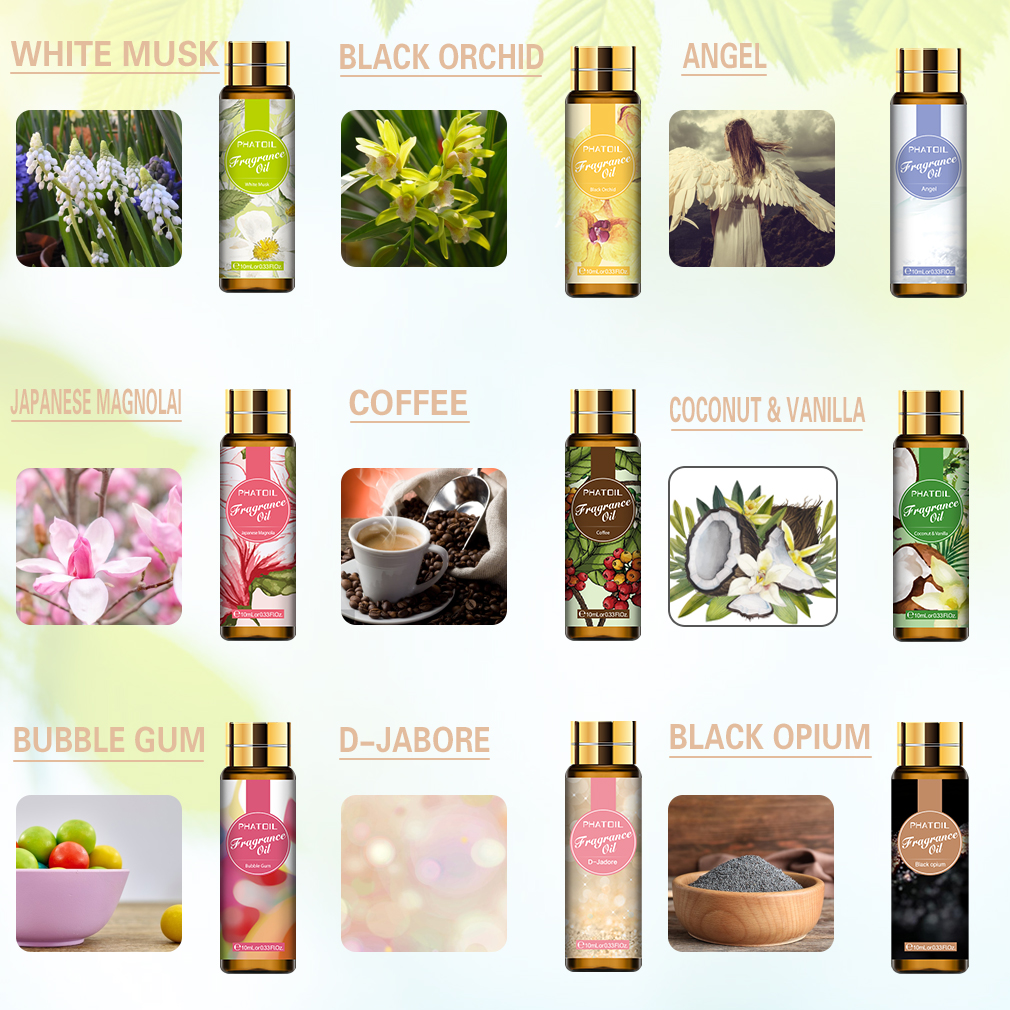 Phatoil 9pcs 10ml Fragrance Oi - Musk White Oil avis et prix