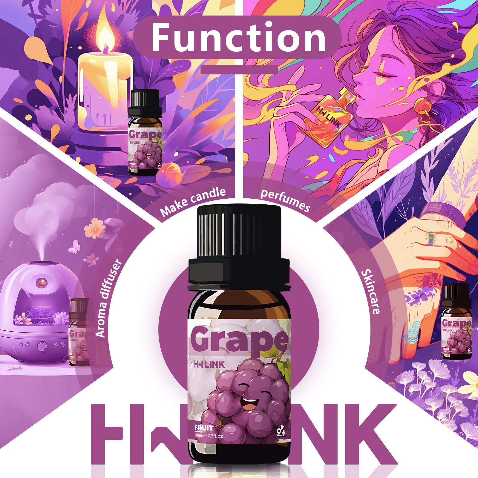 Grape Essential Oil 10ml Perfu - Perfume Fragrance Essence avis et prix