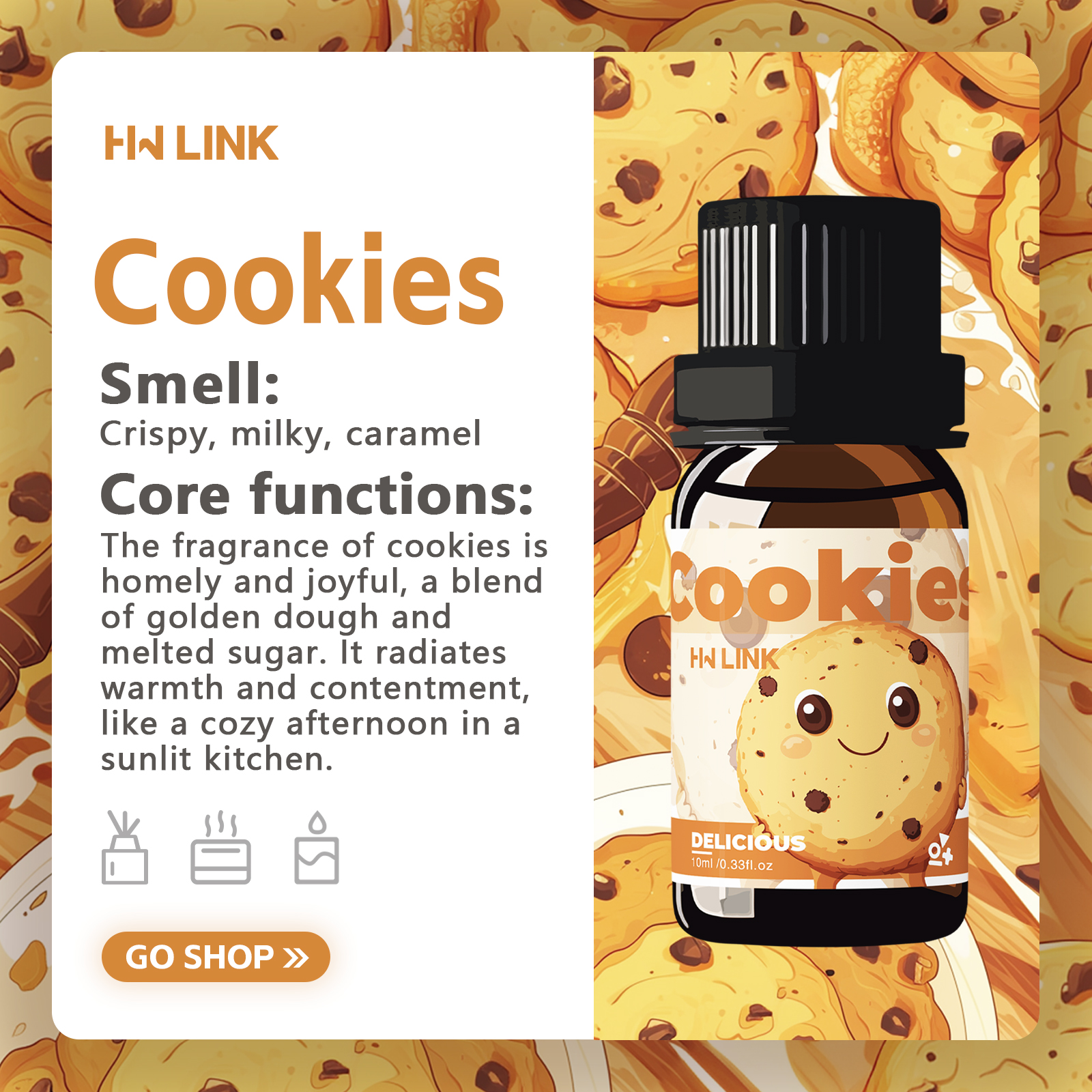 10ml Cookies Essential Oils Pe - Perfume Fragrance Essence avis et prix