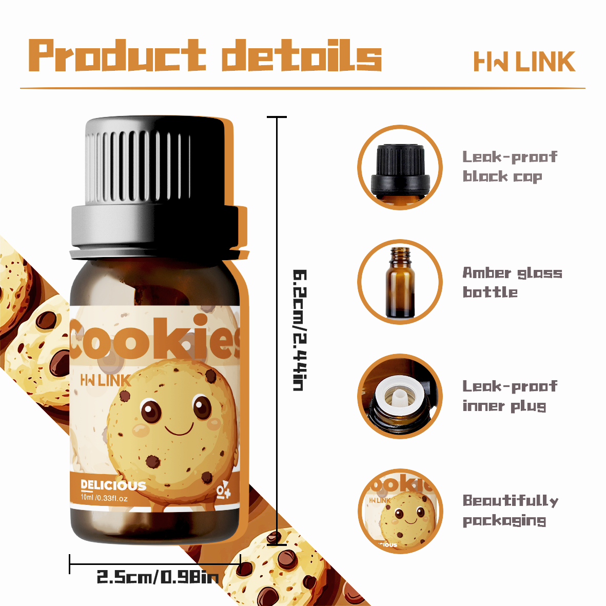 10ml Cookies Essential Oils Pe - Perfume Fragrance Essence avis et prix