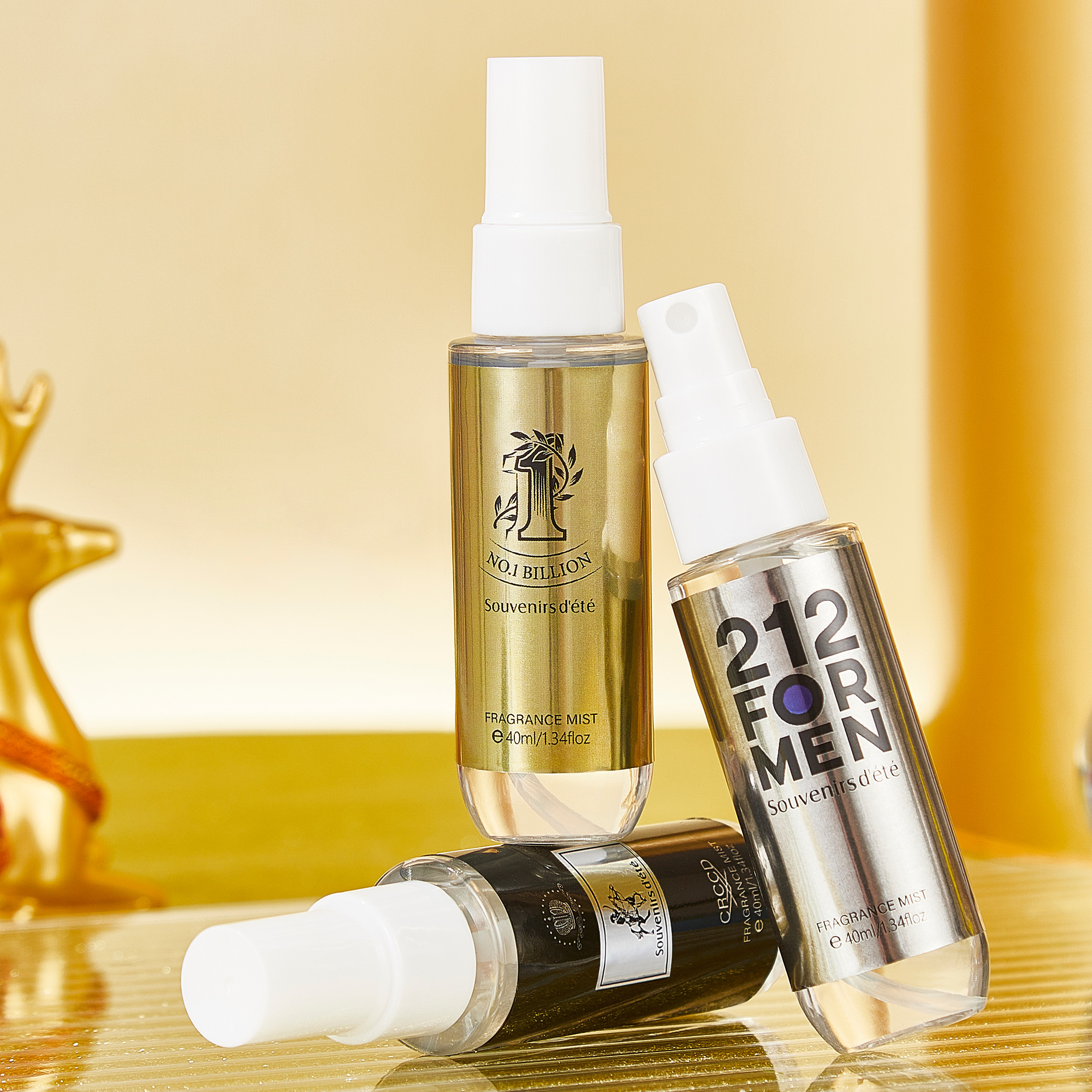 4pcs black gold men's perfume, - Perfume Fragrance Gift Set avis et prix