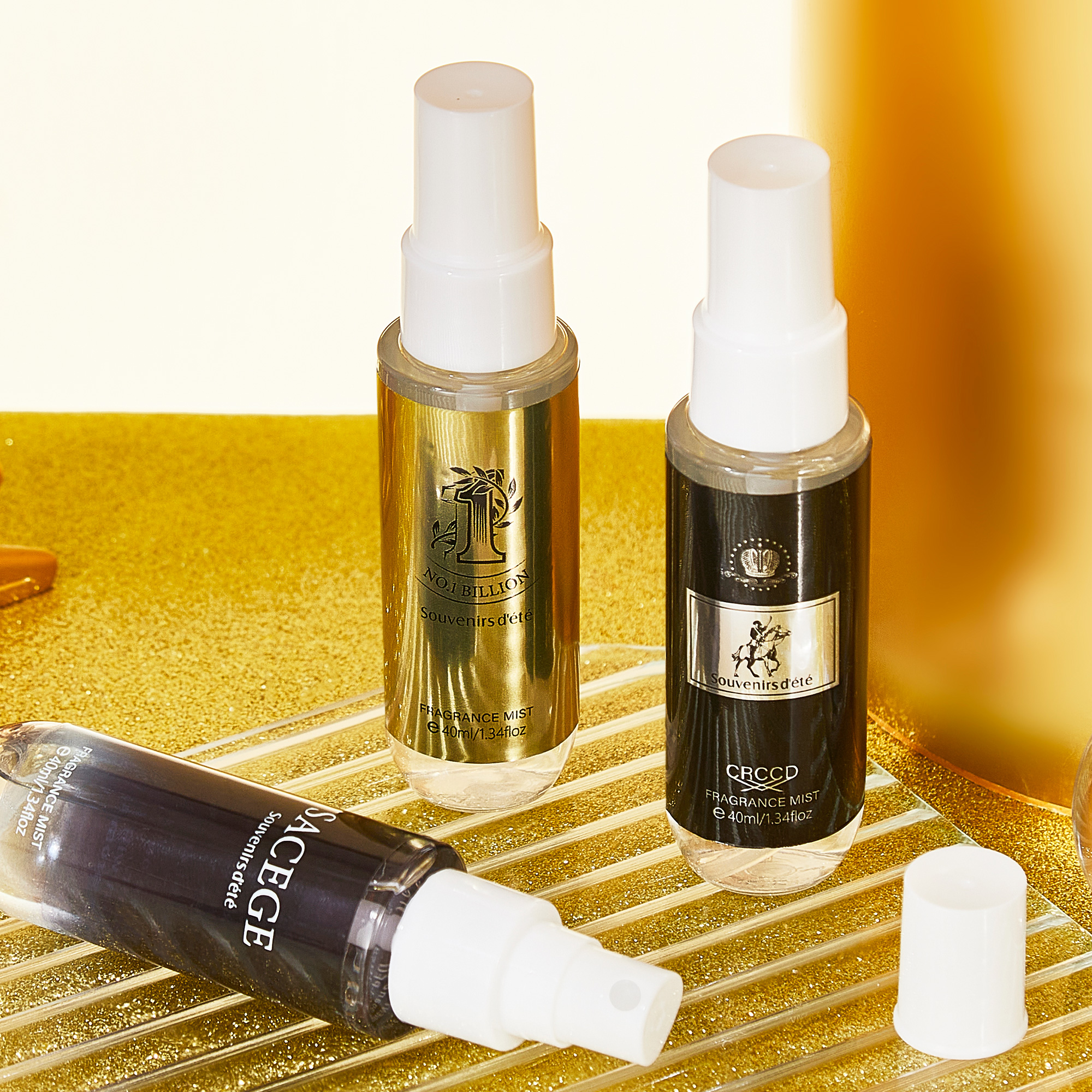 4pcs black gold men's perfume, - Perfume Fragrance Gift Set avis et prix