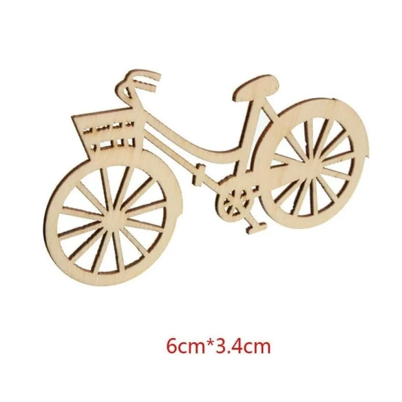 10pcs Wooden Bicycle Ornaments - Oud Wood Chip avis et prix