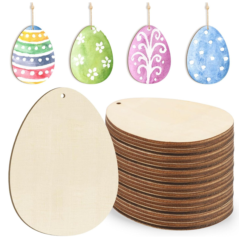 50pcs Unfinished Easter Wooden - Oud Wood Chip avis et prix