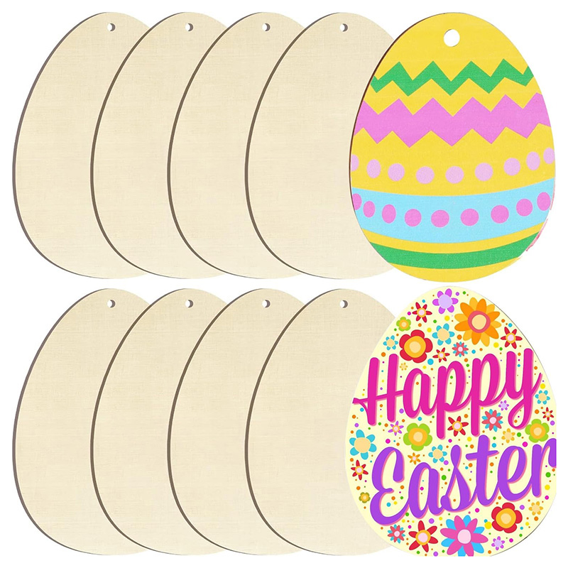 50pcs Unfinished Easter Wooden - Oud Wood Chip avis et prix
