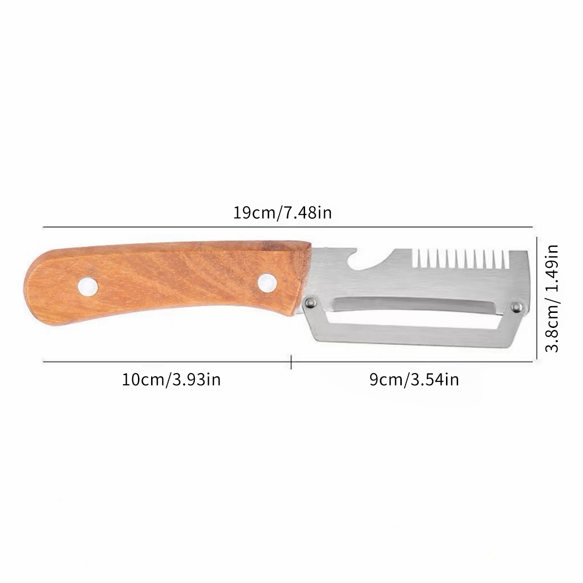 Stainless Steel Peeler With Wo - Oud Wood Chip avis et prix