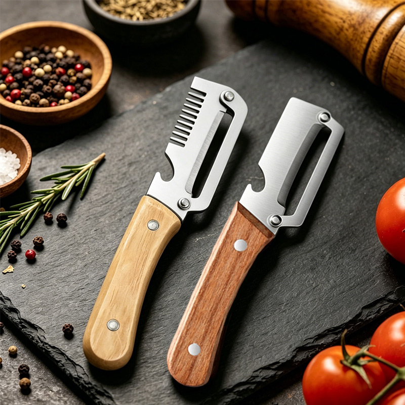 Kitchen Peeler Stainless Steel - Oud Wood Chip avis et prix