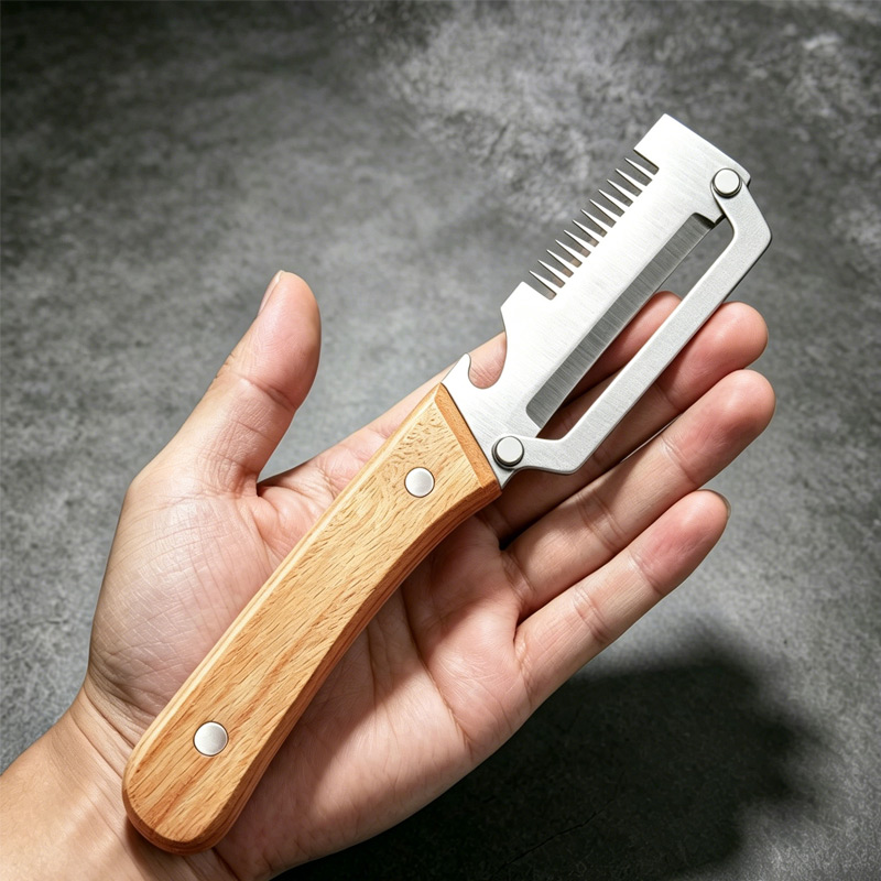 Kitchen Peeler Stainless Steel - Oud Wood Chip avis et prix