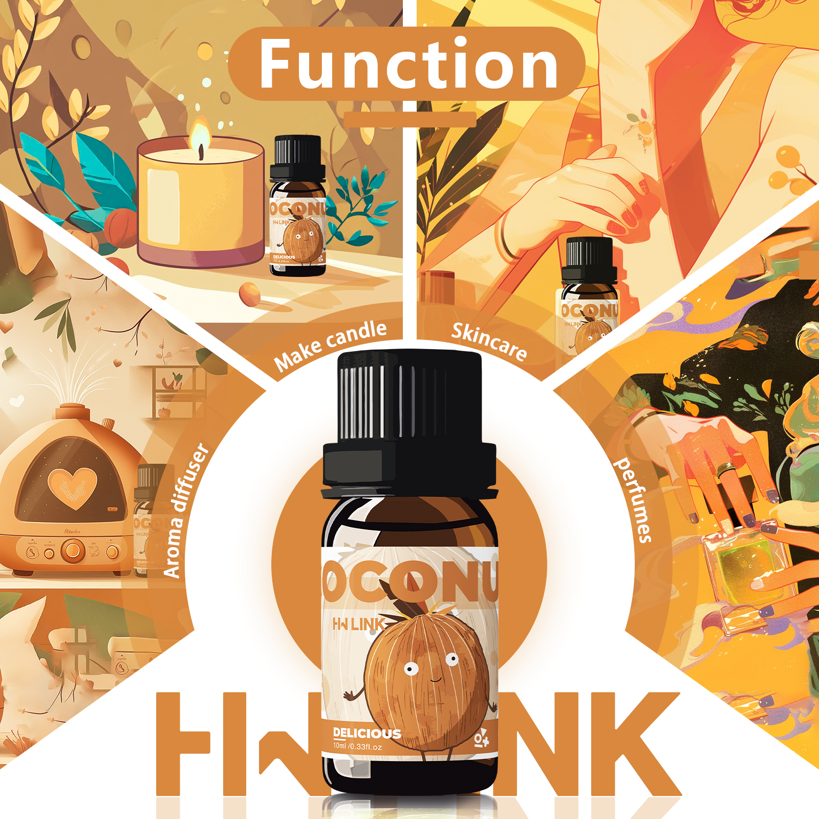 10ml Coconut Essential Oils No - Perfume Fragrance Essence avis et prix