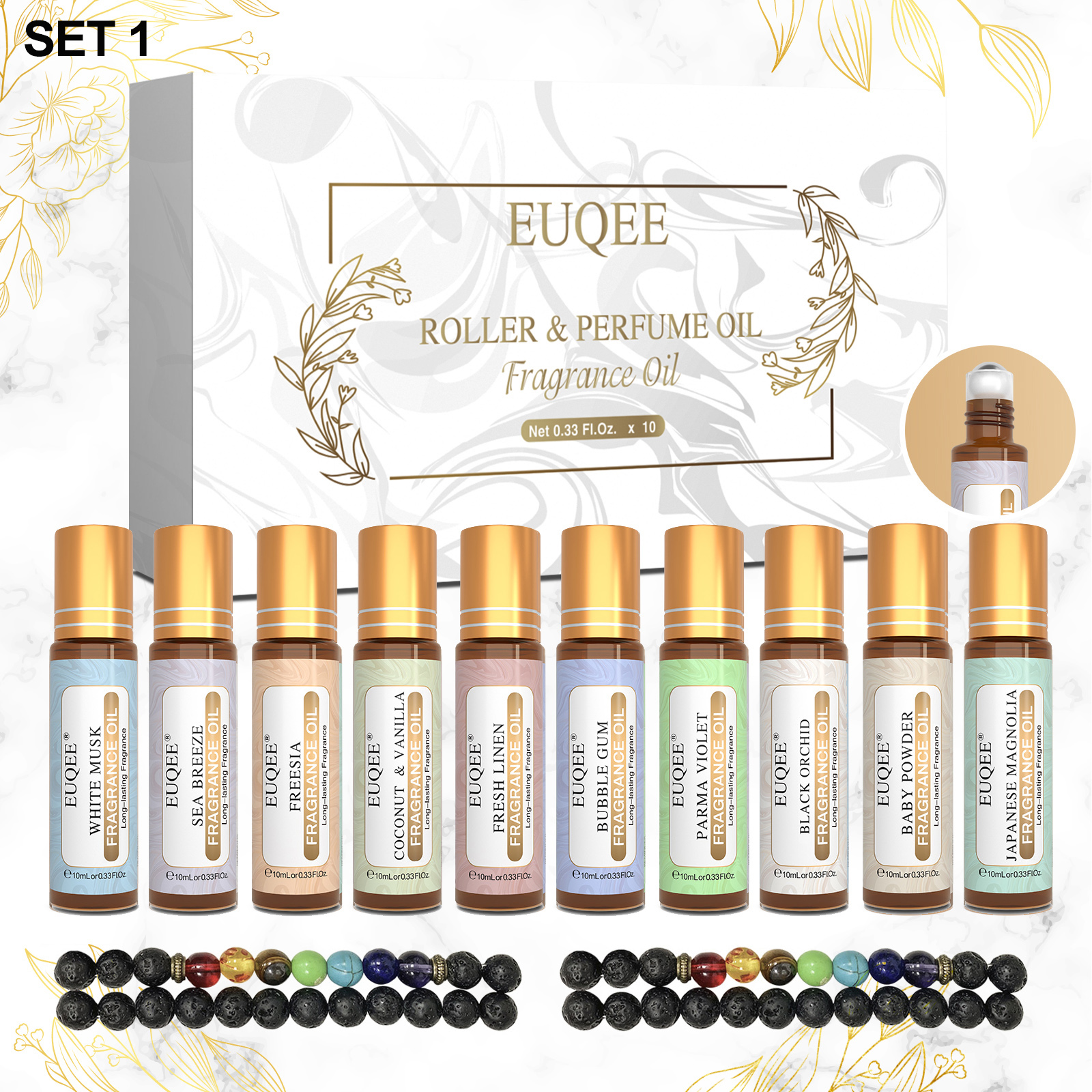 EUQEE 10PCS Fragrance Oils Set - Musk White Oil avis et prix