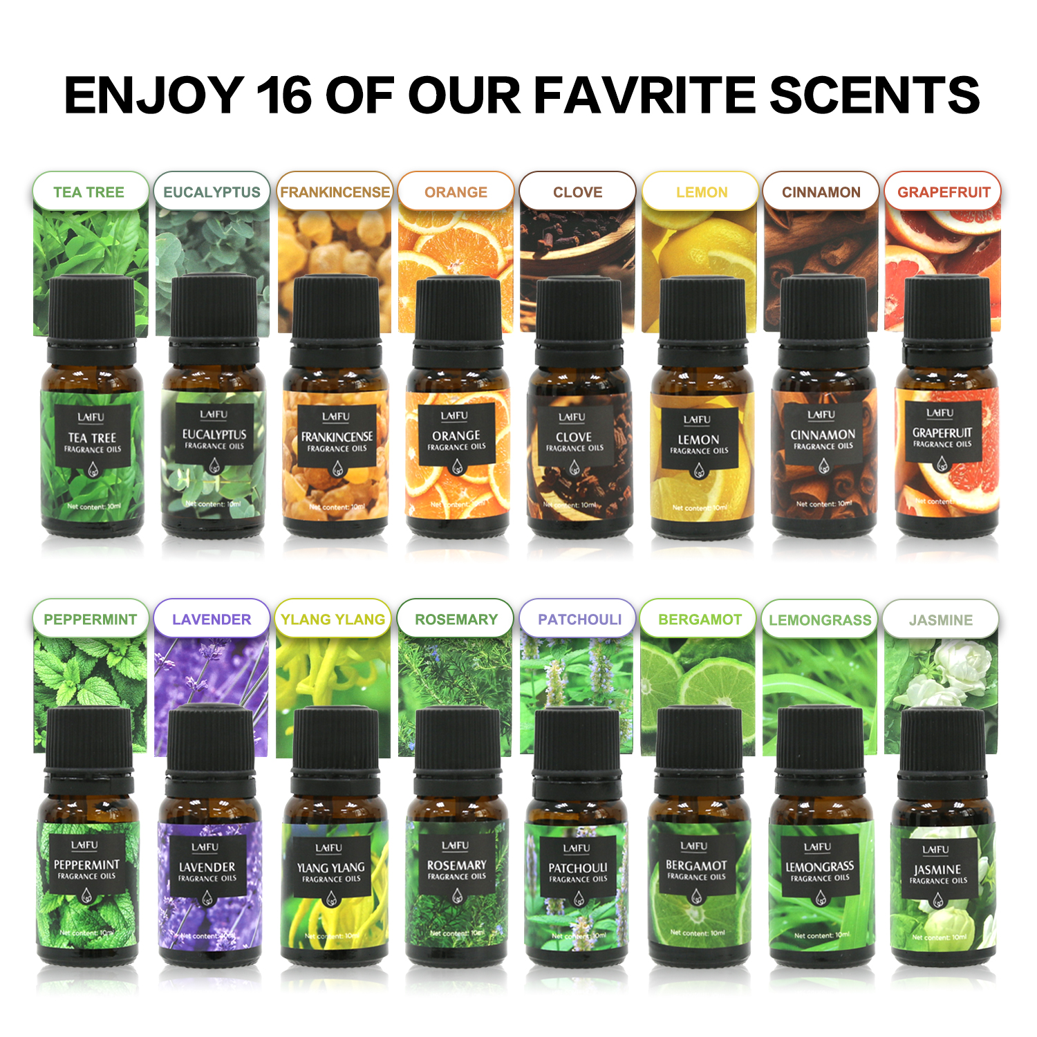 16x10ml Essential Oils Set for - Perfume Fragrance Gift Set avis et prix