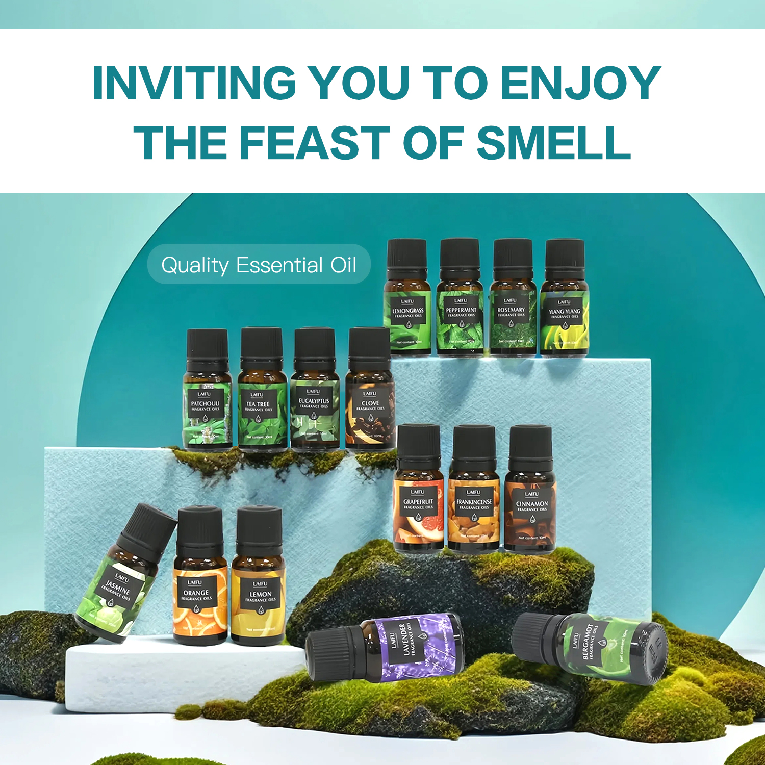 16x10ml Essential Oils Set for - Perfume Fragrance Gift Set avis et prix