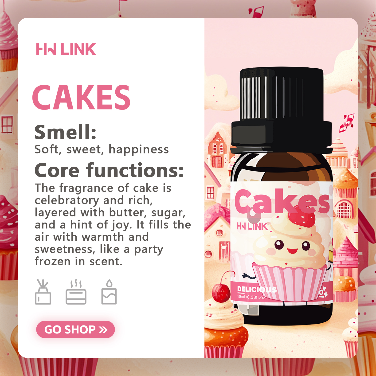 10ml Cakes Essential Oils Perf - Perfume Fragrance Essence avis et prix