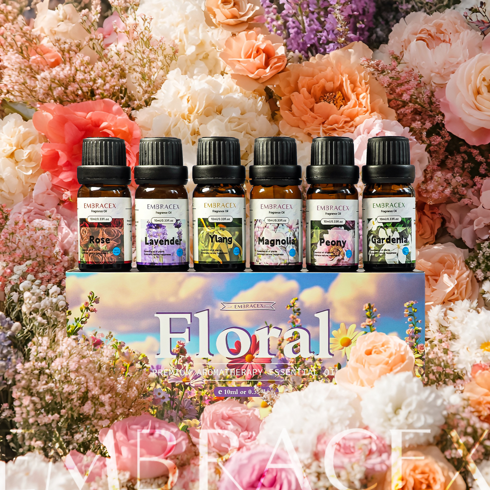 6PC/1Set 10ML Gift Box Floral  - Perfume Fragrance Gift Set avis et prix
