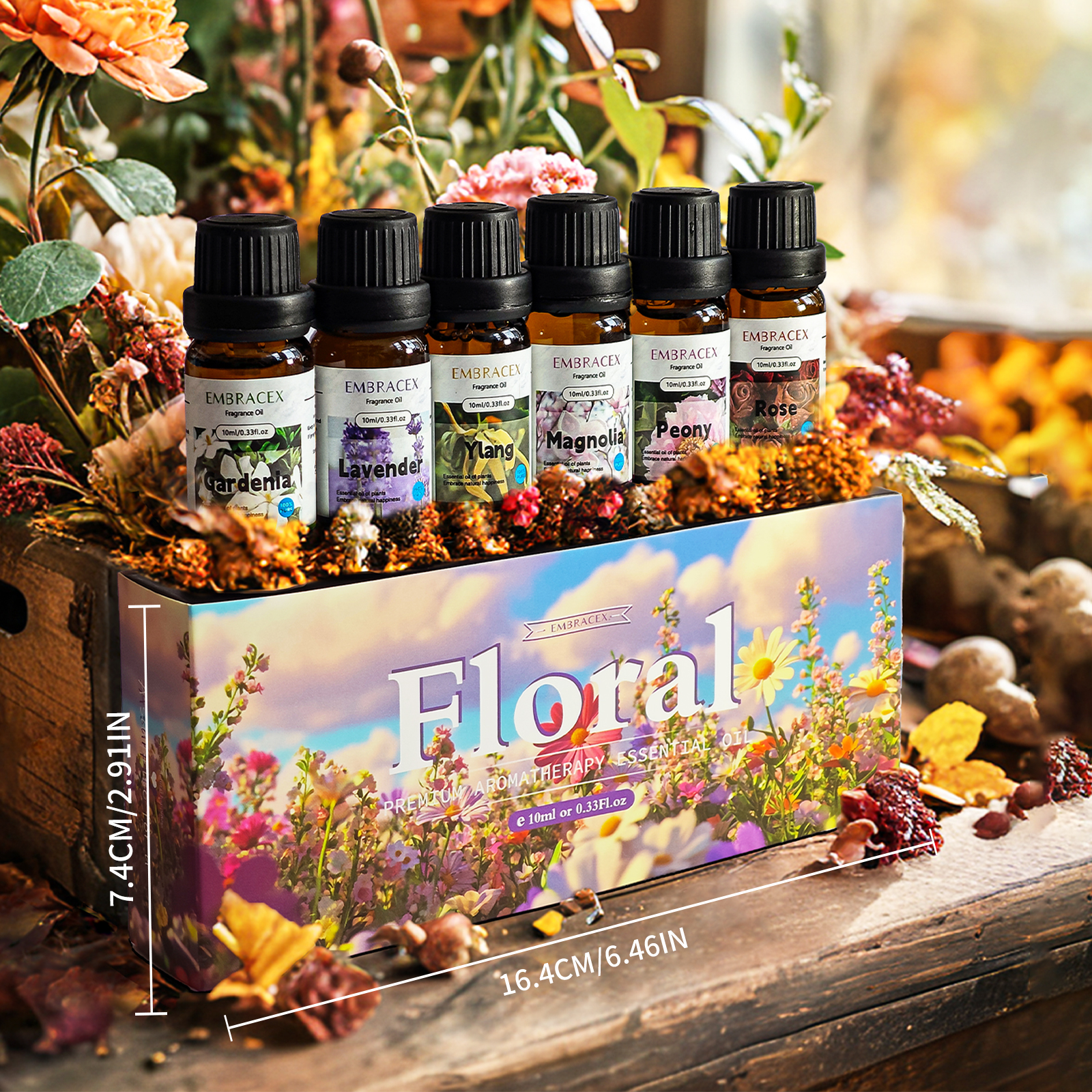6PC/1Set 10ML Gift Box Floral  - Perfume Fragrance Gift Set avis et prix