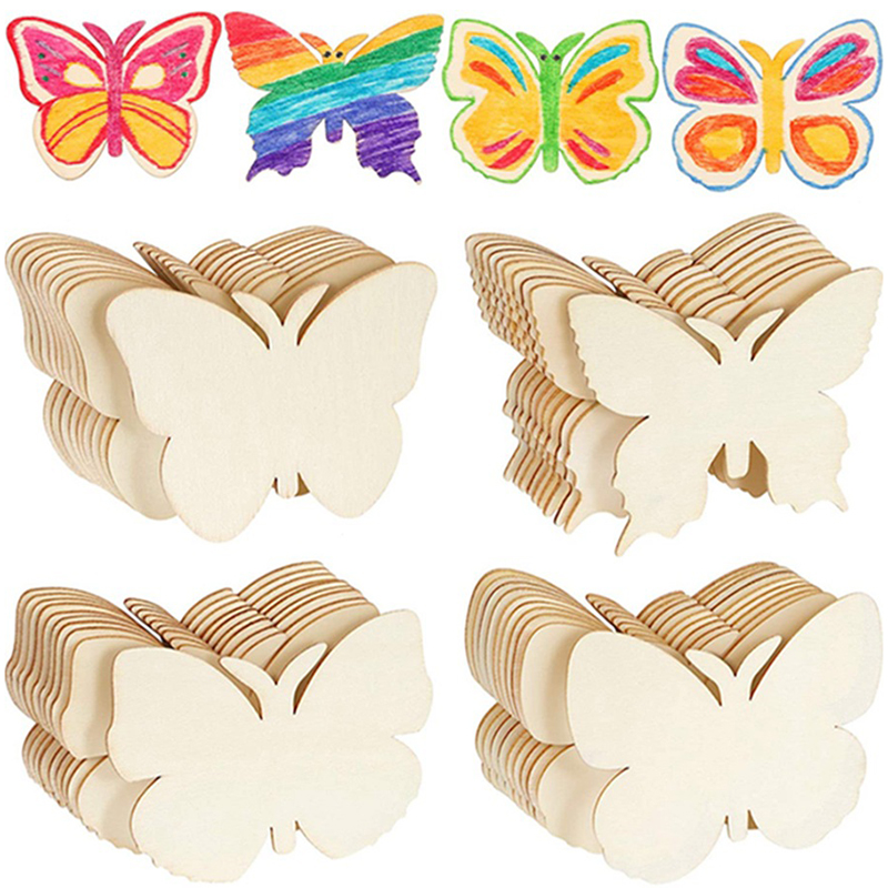 10pcs Wooden Butterfly Blank W - Oud Wood Chip avis et prix