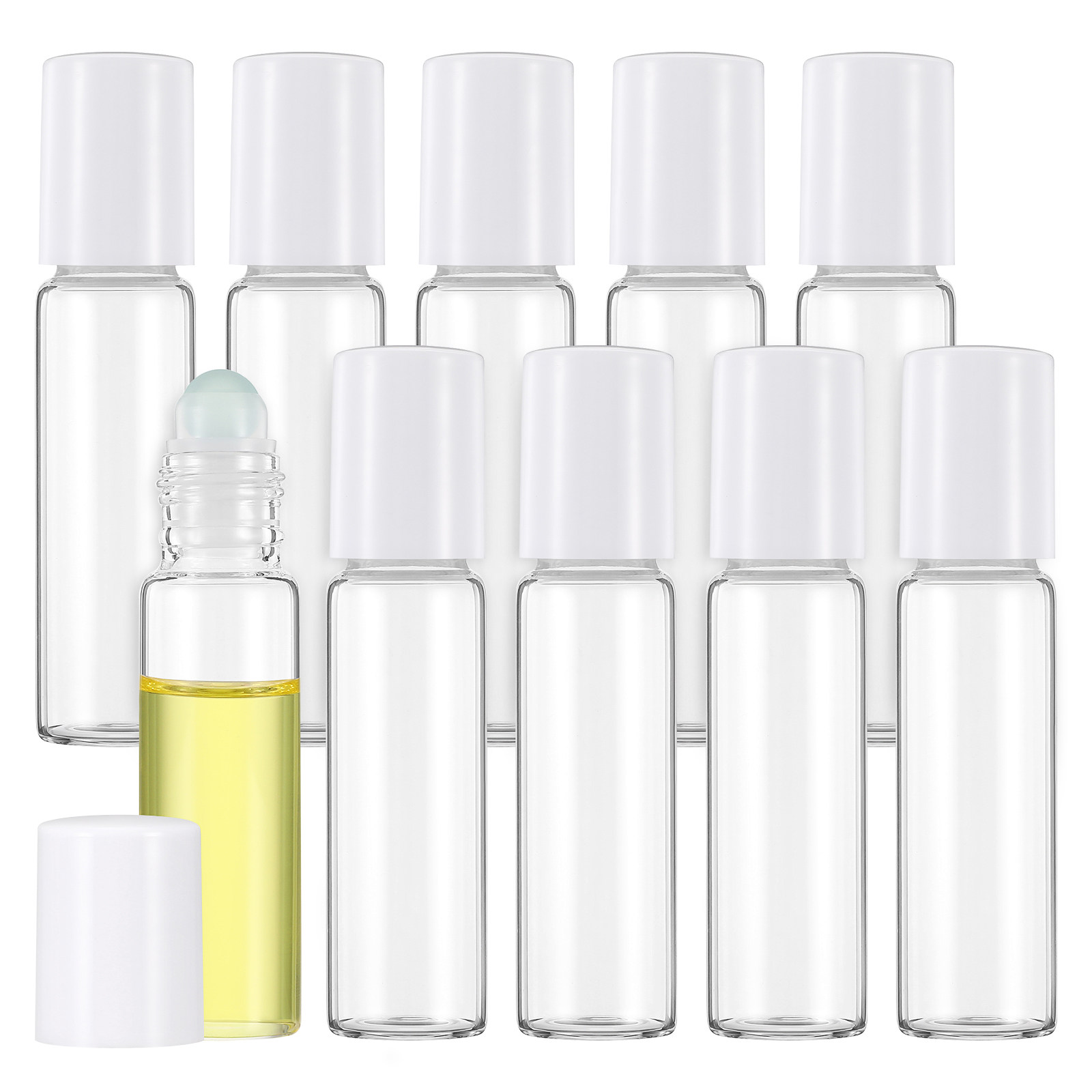 12Pcs 10Ml Glass Roller Bottle - Perfume Refill Bottle avis et prix