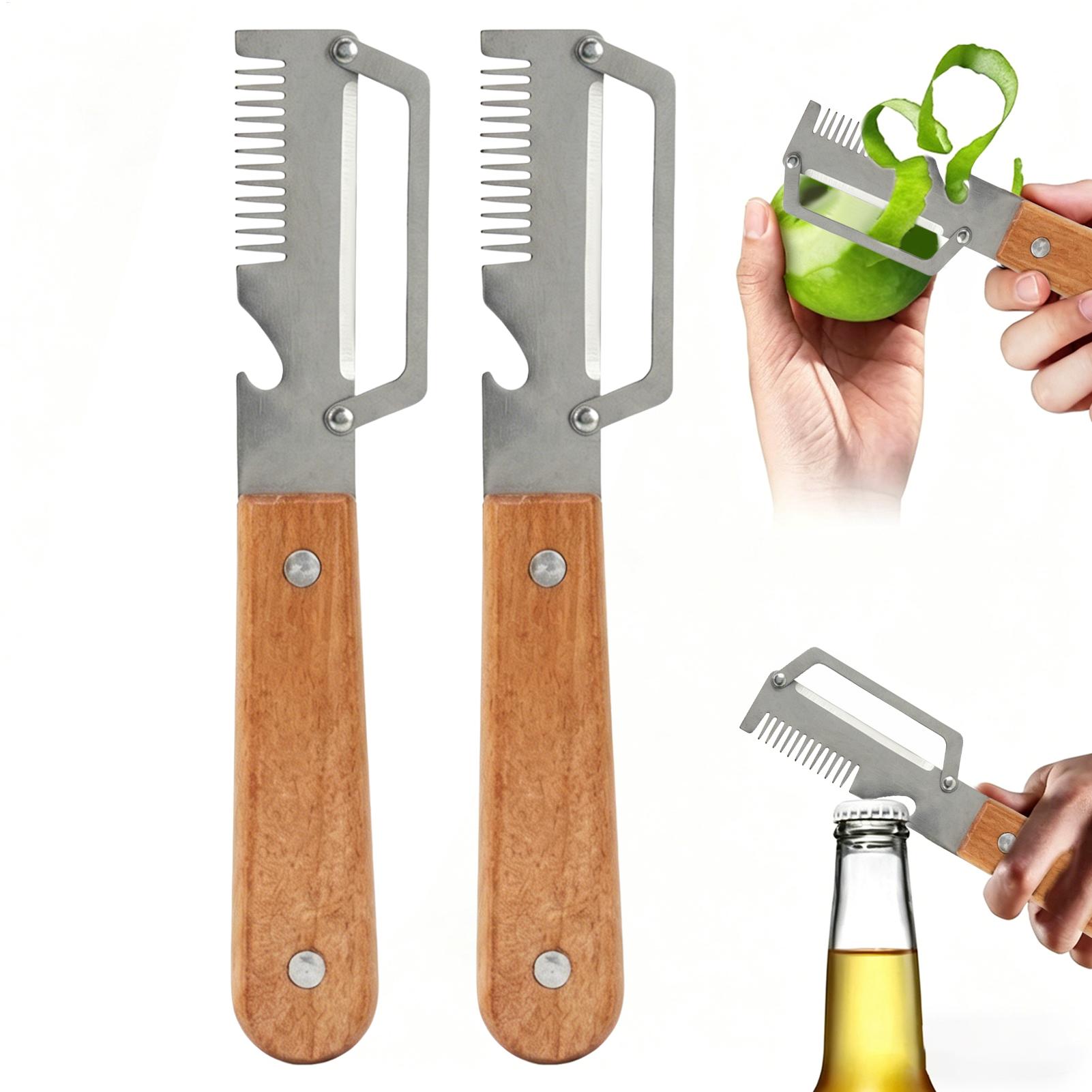 Vegetable Peelers 2Pcs Stainle - Oud Wood Chip avis et prix