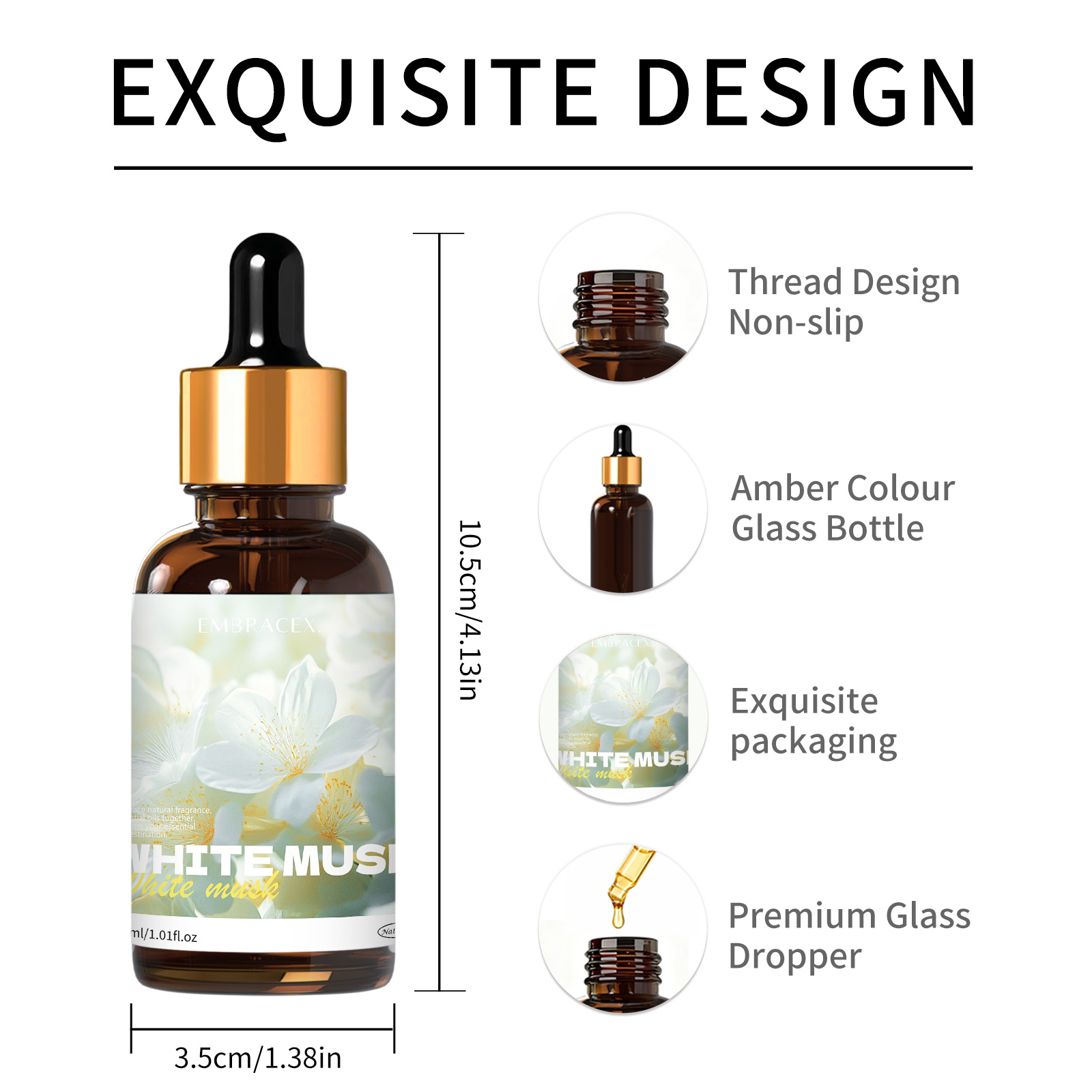30ml White Musk Essential Oil  - Musk White Oil avis et prix