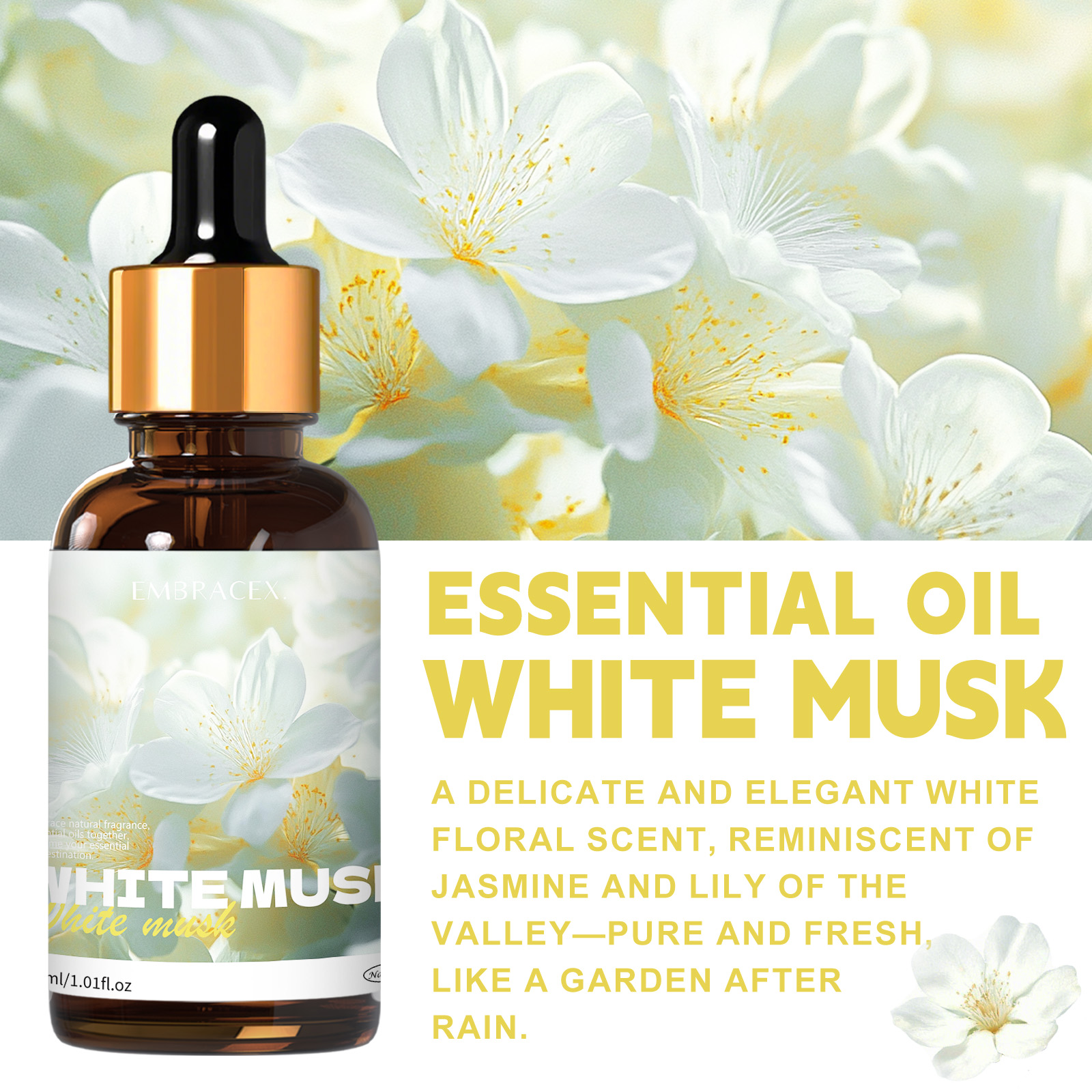 30ml White Musk Essential Oil  - Musk White Oil avis et prix