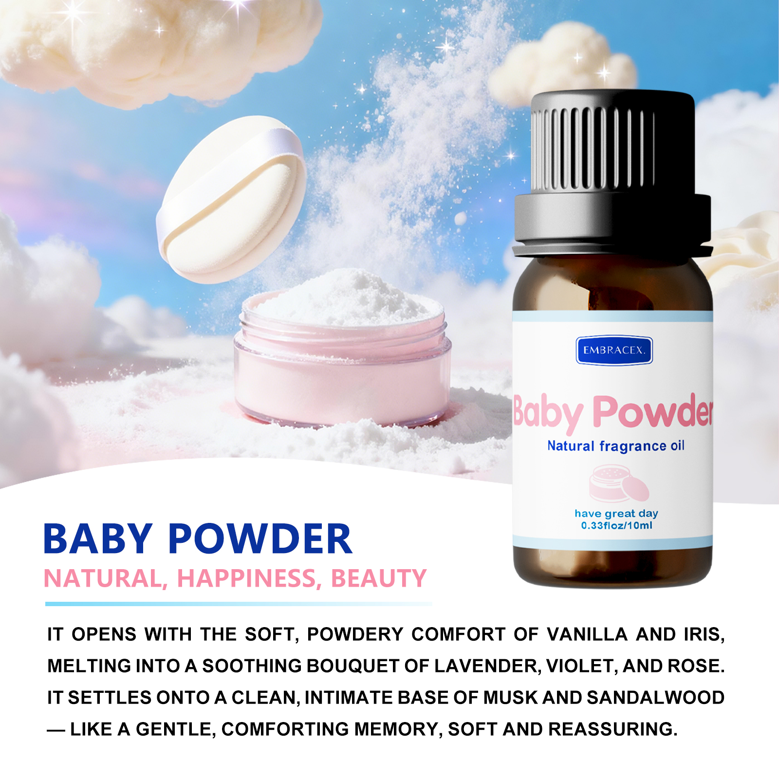 10ml Baby Powder Essential Oil - Perfume Fragrance Essence avis et prix
