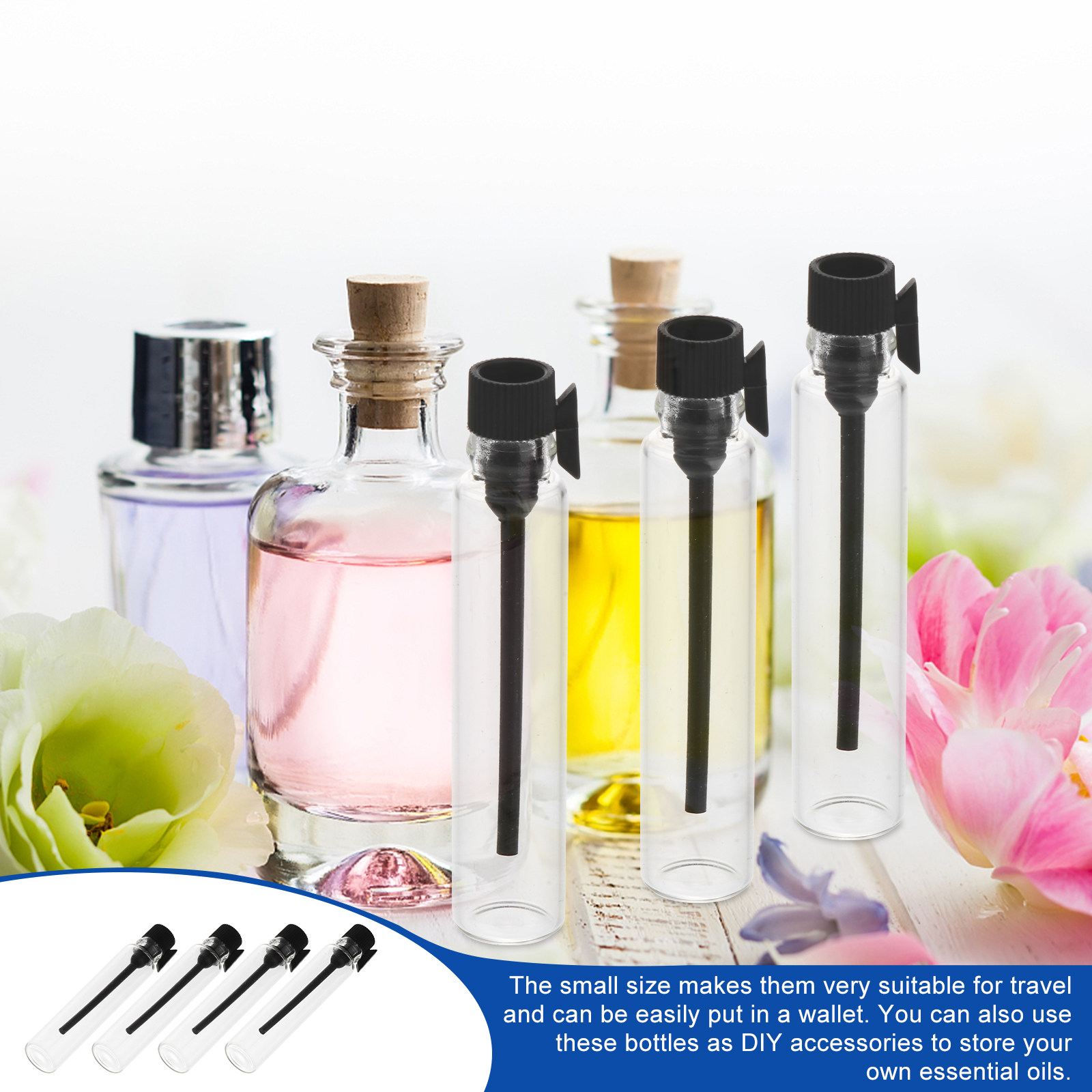 50Pcs 2Ml Essential Oil Bottle - Perfume Refill Bottle avis et prix