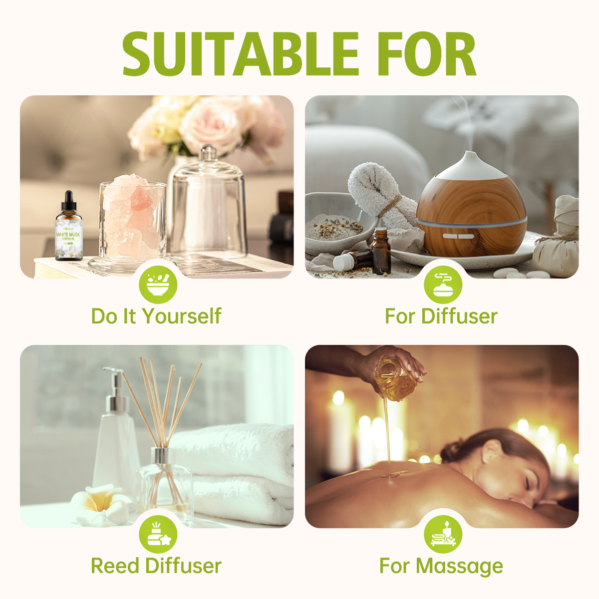 100ml-60ml-30ml WHITE MUSK,Sui - Musk White Oil avis et prix